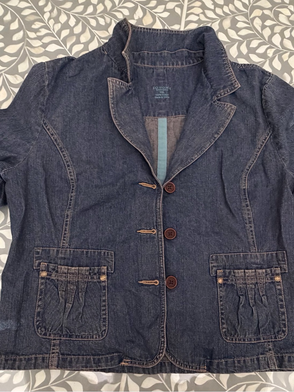 Sonoma Dark Blue Denim Blazer Jacket